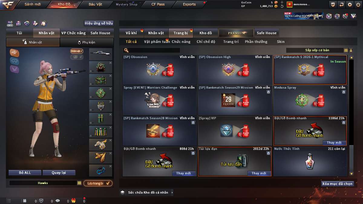 shop acc cf uy tin gia re